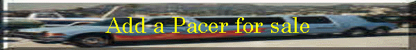 Add a Pacer for sale